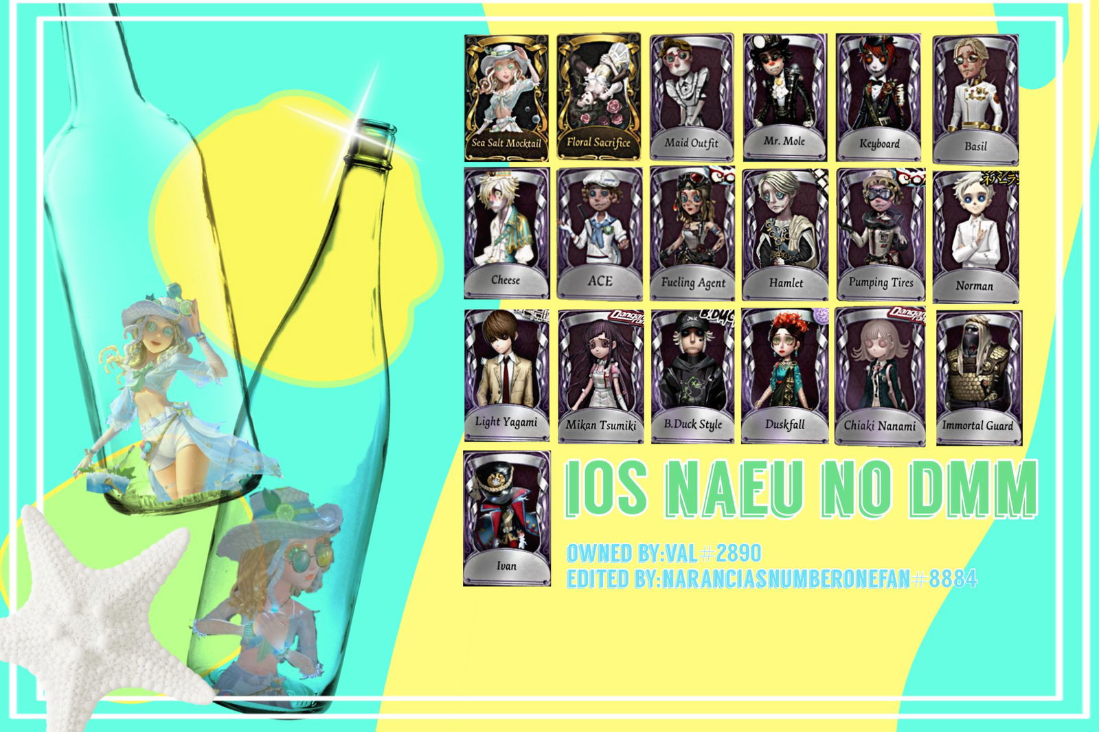 Selling sea salt mocktail + chiaki + mikan EpicNPC