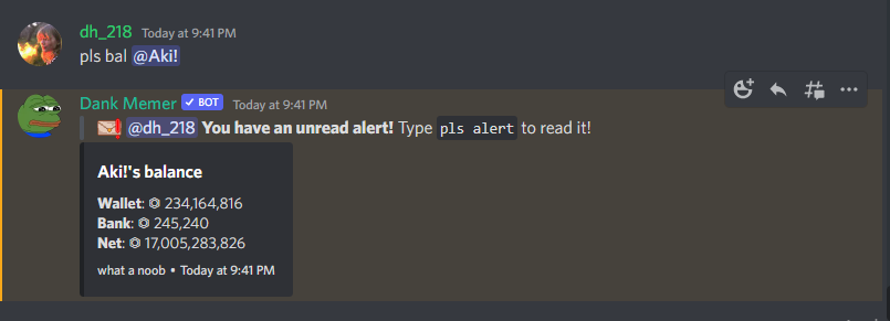 Dank Memer Discord Bot Commands