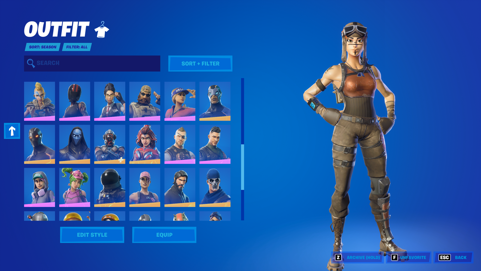 Selling Fortnite Account 67 Skins Seasons 1-7 (Renegade, Raiders ...