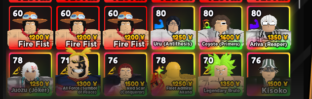 SOLD - Selling Anime Adventure - Lv210, Gojo Limitless 3, Shiny Lucy, 55k  Gems - EpicNPC
