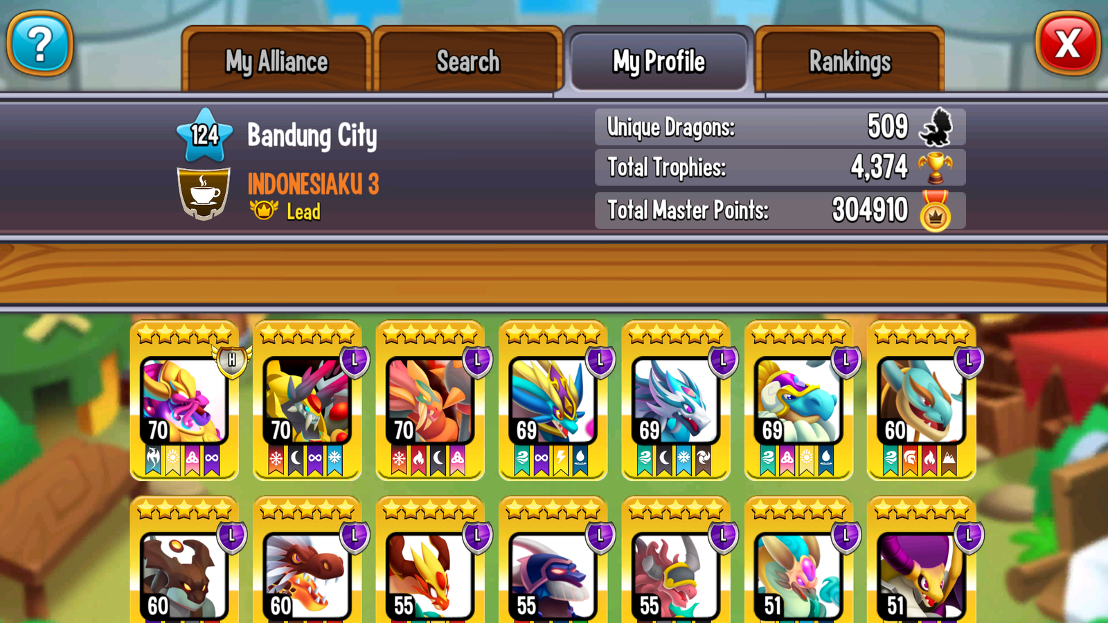 SOLD - Dragon City Pro Account 17,174 Gems Level 124 Food 286M Gold 14 ...