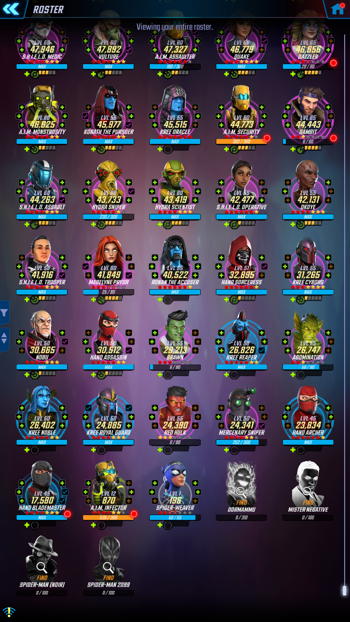 Every Character In Marvel Strike Force's Massive, Ever-Growing Roster -  Game Informer