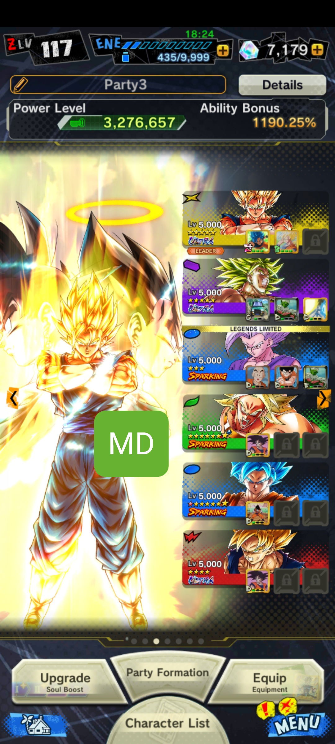 SOLD - 20$ 7179 cc DBL acc lv 117, 7 LL inc New Beast Gohan, 3 UL ...