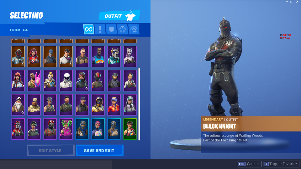 Selling Fortnite OG Rare Account Season 2 4 5 6 7 Black