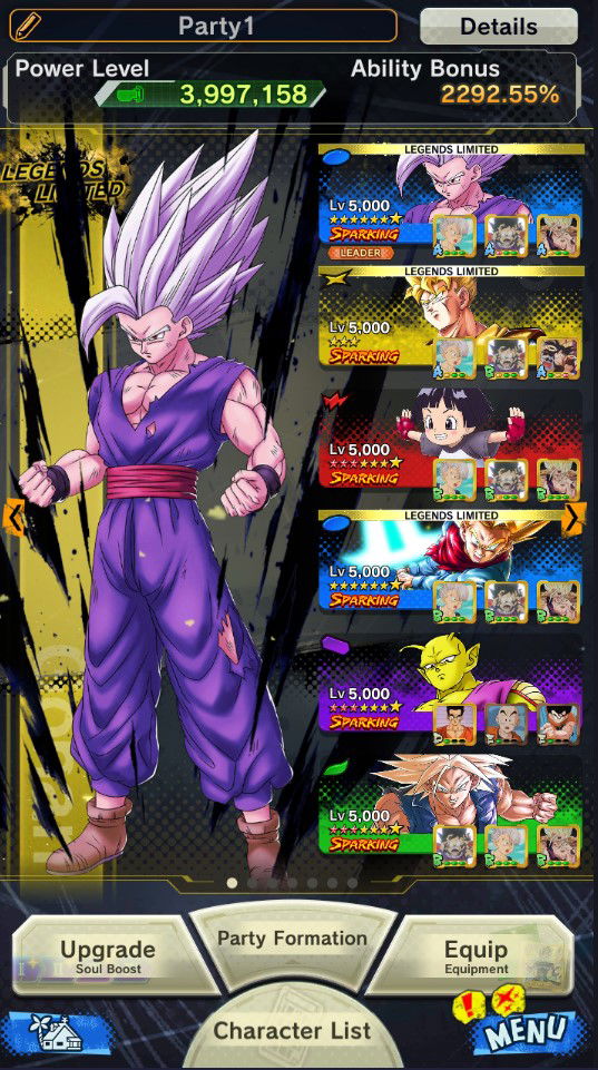 DBL 7star beast gohan with 40kcc ready for legend fest only 35usd - EpicNPC