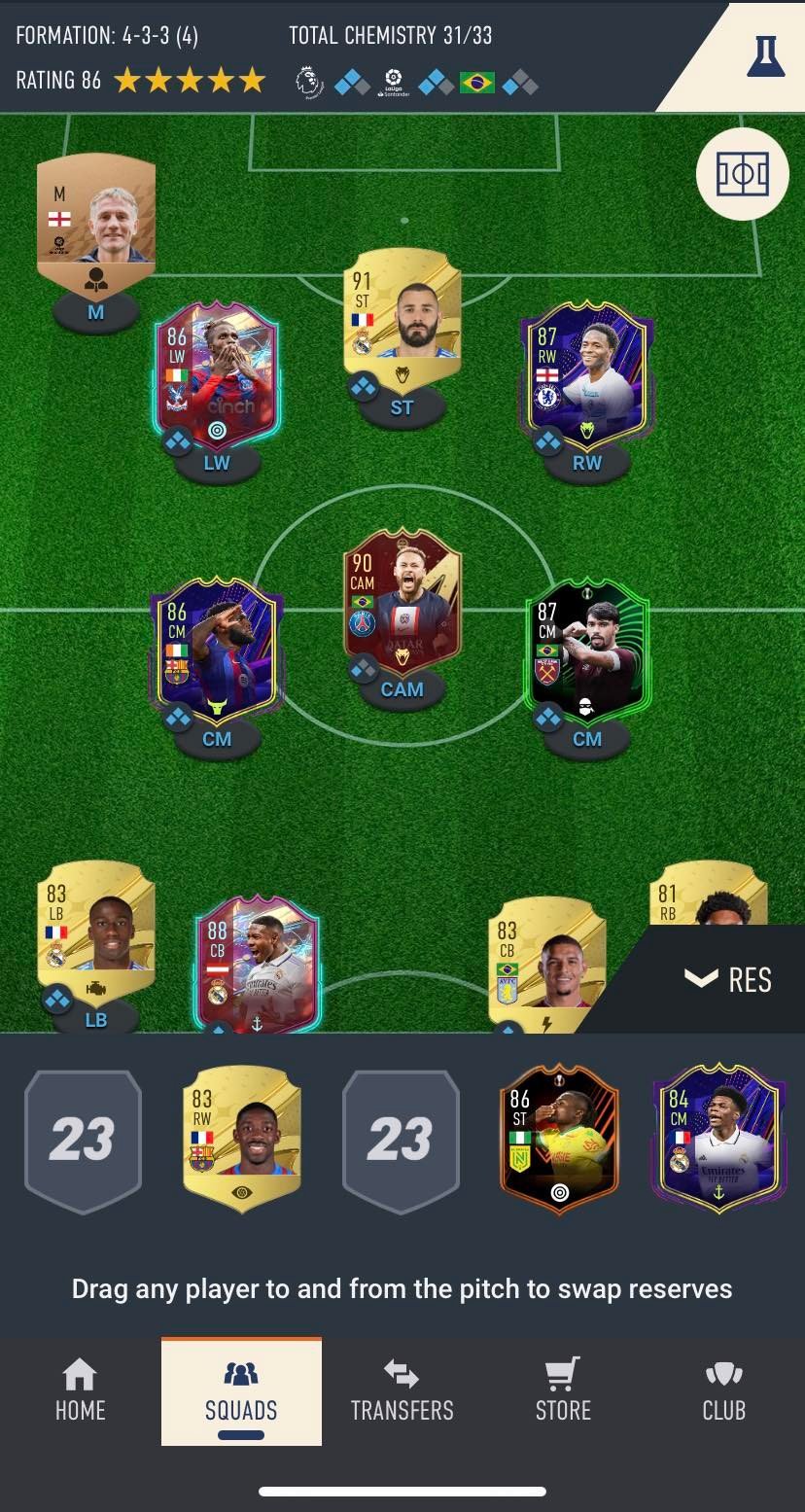 Selling - Fifa 23 PC account with red Neymar RB Zaha, Alaba, otw Sterling  and more - EpicNPC