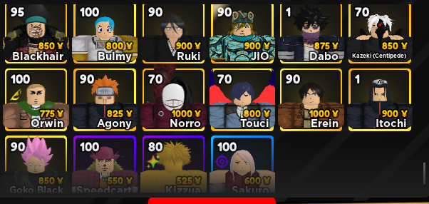 SOLD - Anime Adventures account for sale, lvl 200+