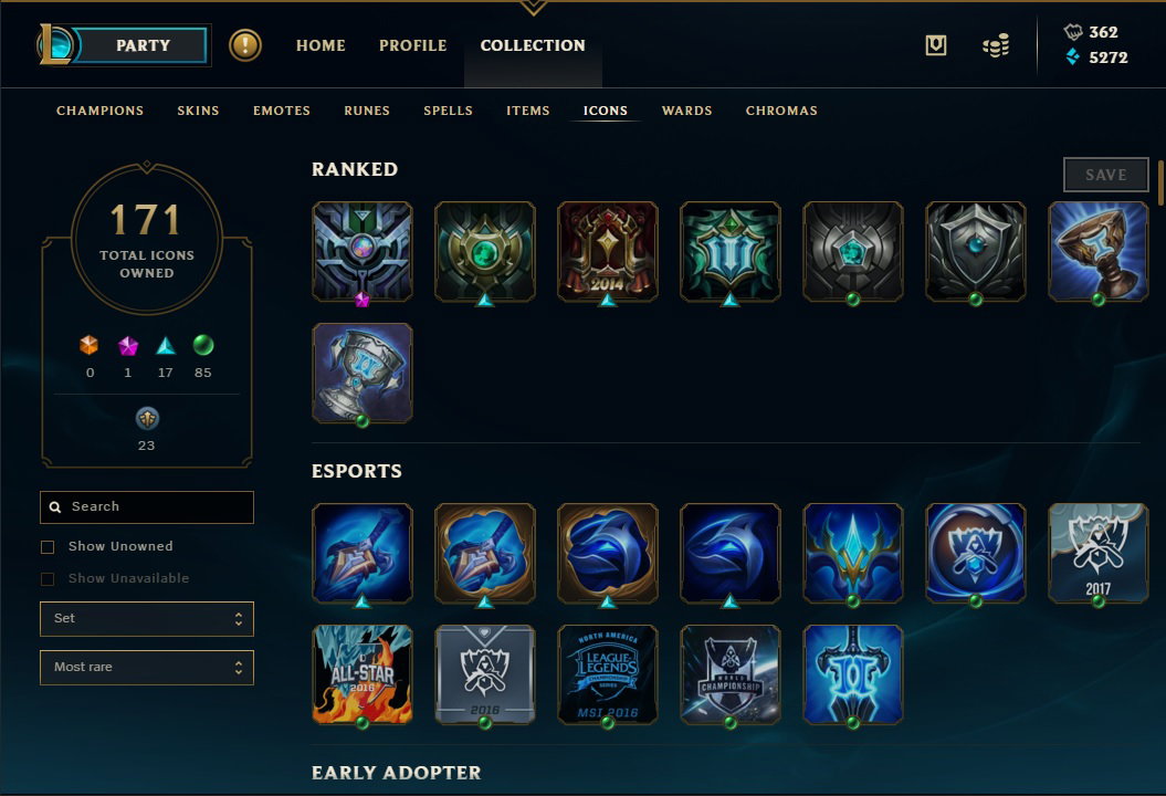 Selling Bronze 4 Acc with Rare Skins (Challenger Ahri, Dragonblade