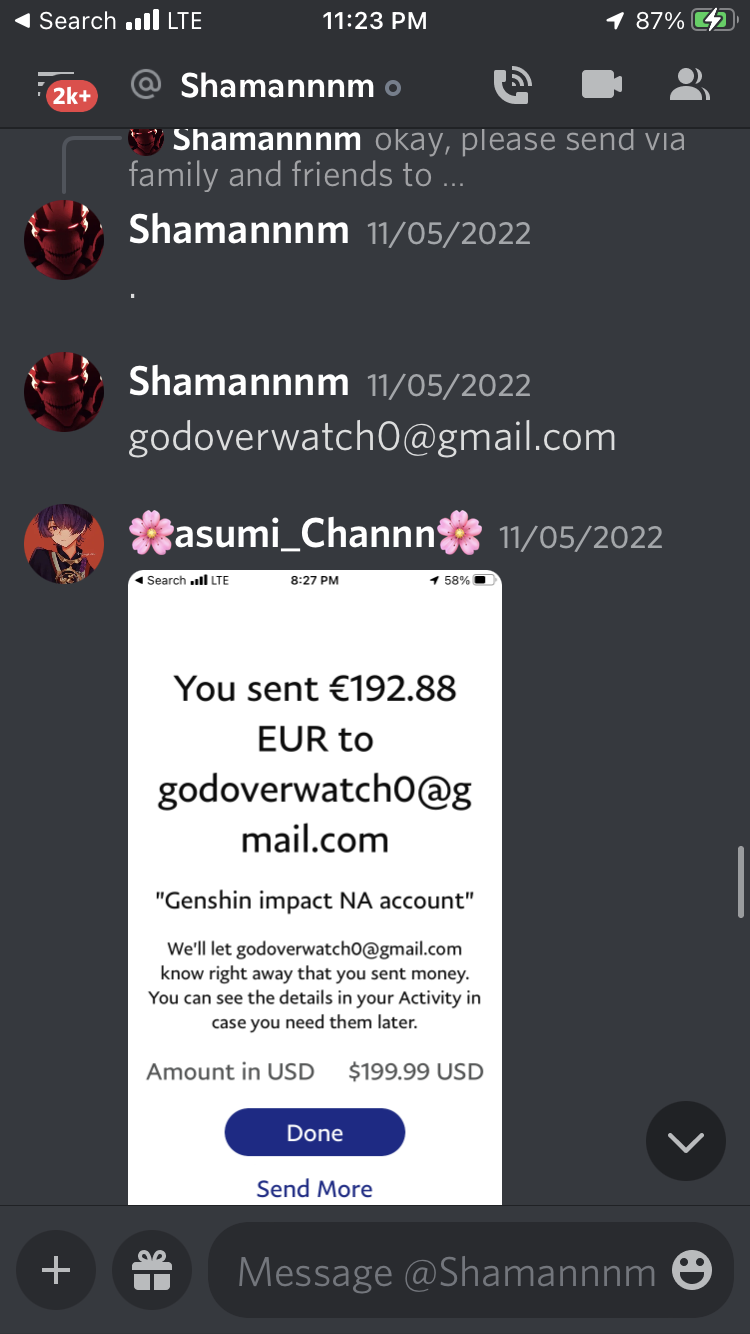 Buying Genshin Impact Discord Scammer Epicnpc 3546