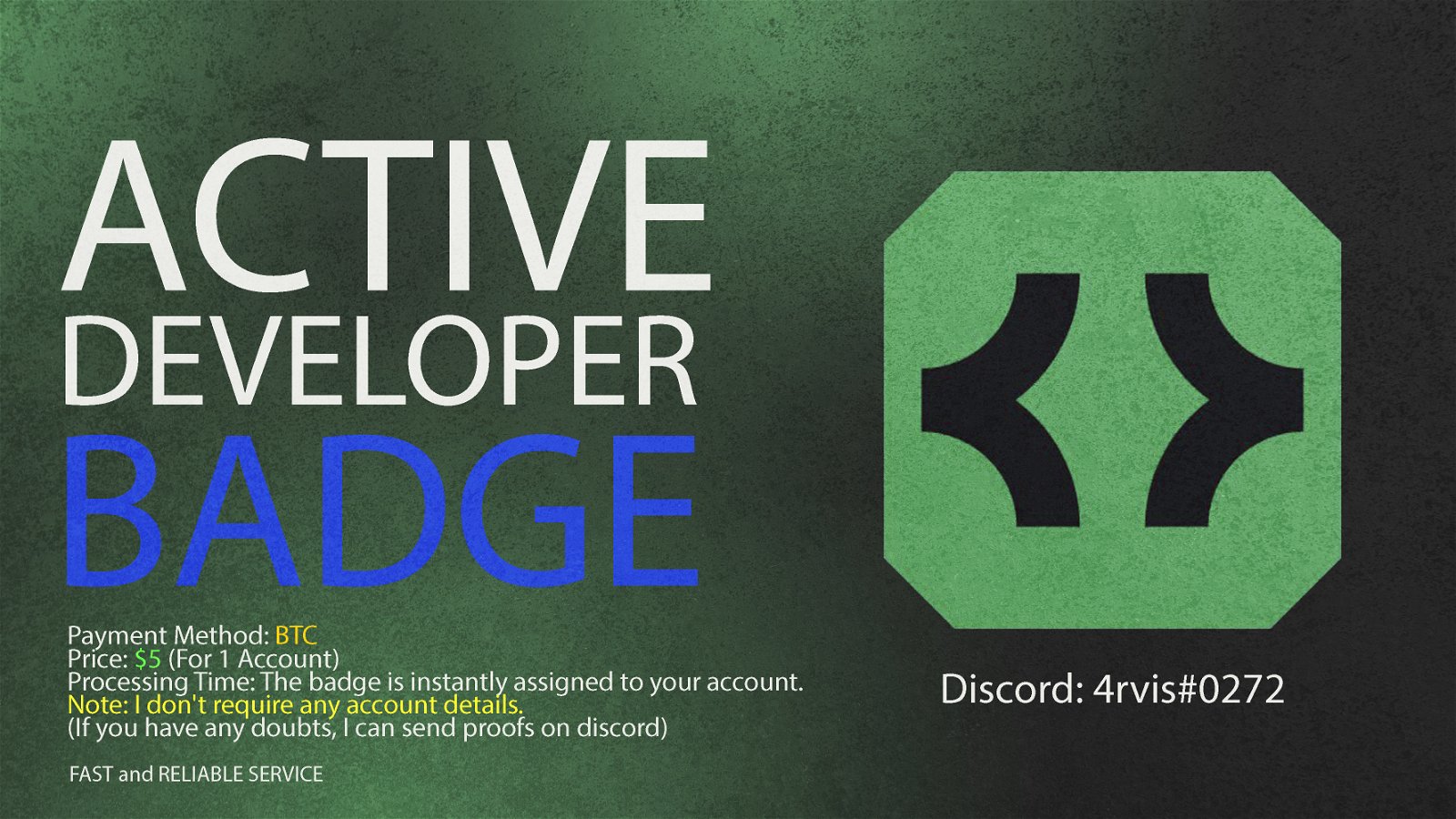 Selling - Early Verified Developer & Active Developer Badge - EpicNPC