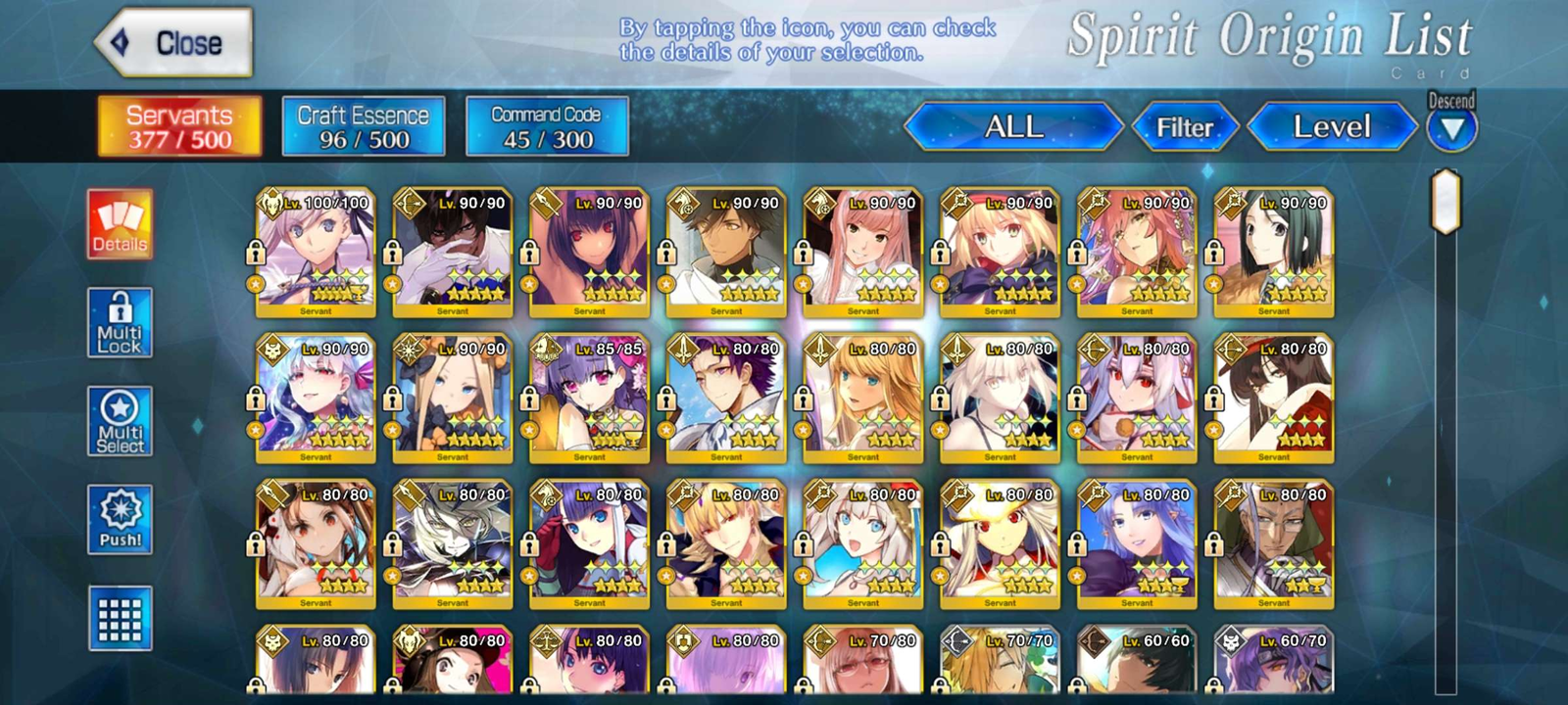 SOLD - 10 SSR NA Account with Castoria and Musashi Berserker $20 - EpicNPC