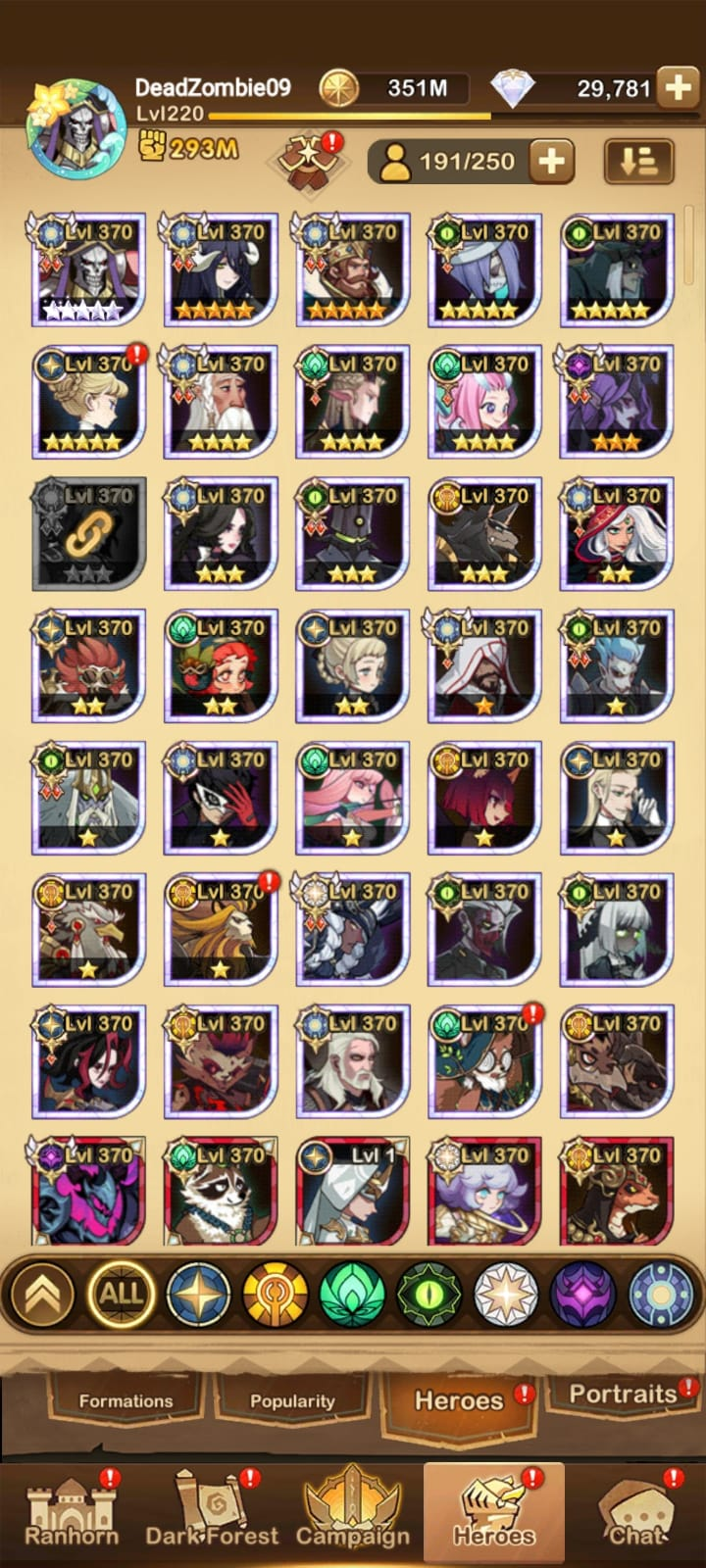 Selling - Afk Arena Account AINZ - EpicNPC