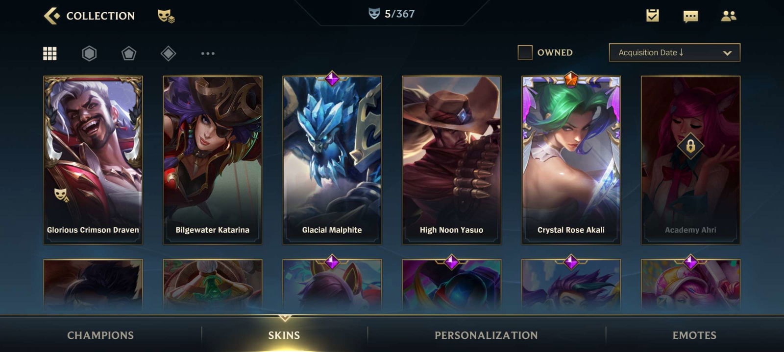 SOLD - Wild Rift 2 accounts super cheap master / gold crystal rose akali  wild pass - EpicNPC