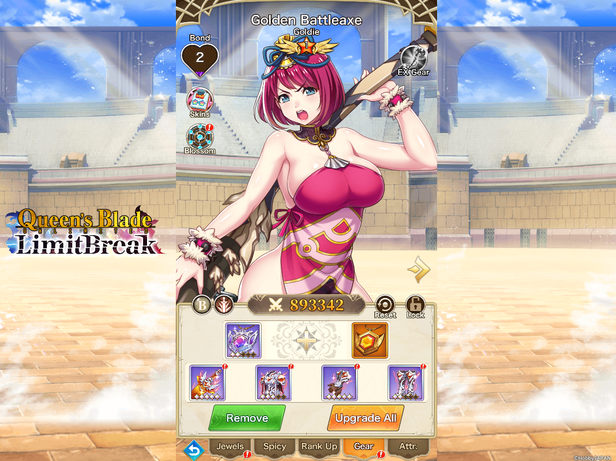 Selling - Queens Blade Limit Break account 3.6M Power 550k gems - EpicNPC