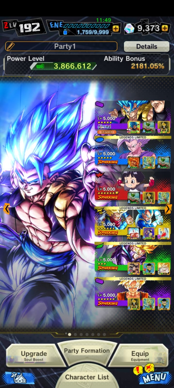 Selling - 9K+ CC 5* UL ssb Gogeta 6* LF ssj2 Trunks/ssb Vegeta 7* LF ...