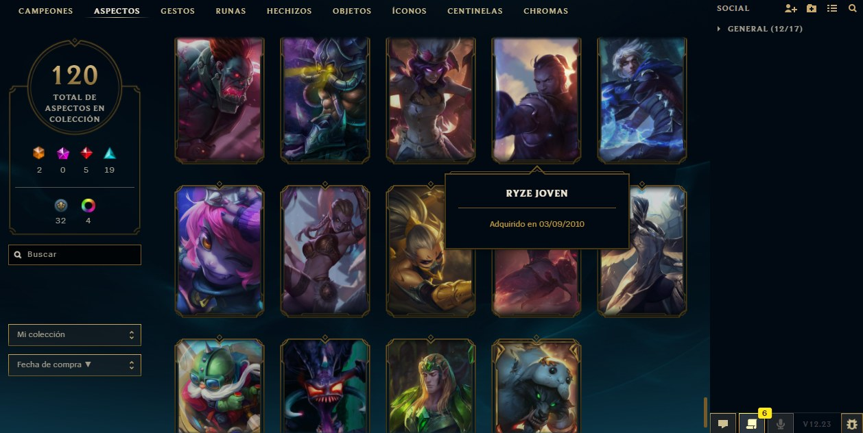 Selling LAN Rare skins accounts Young Ryze, Silver kayle, Riven CS OG