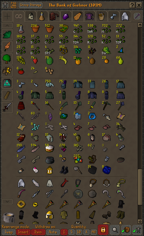 Selling - OSRS GIM Account / 1811 Total / Over 100m Bank - EpicNPC