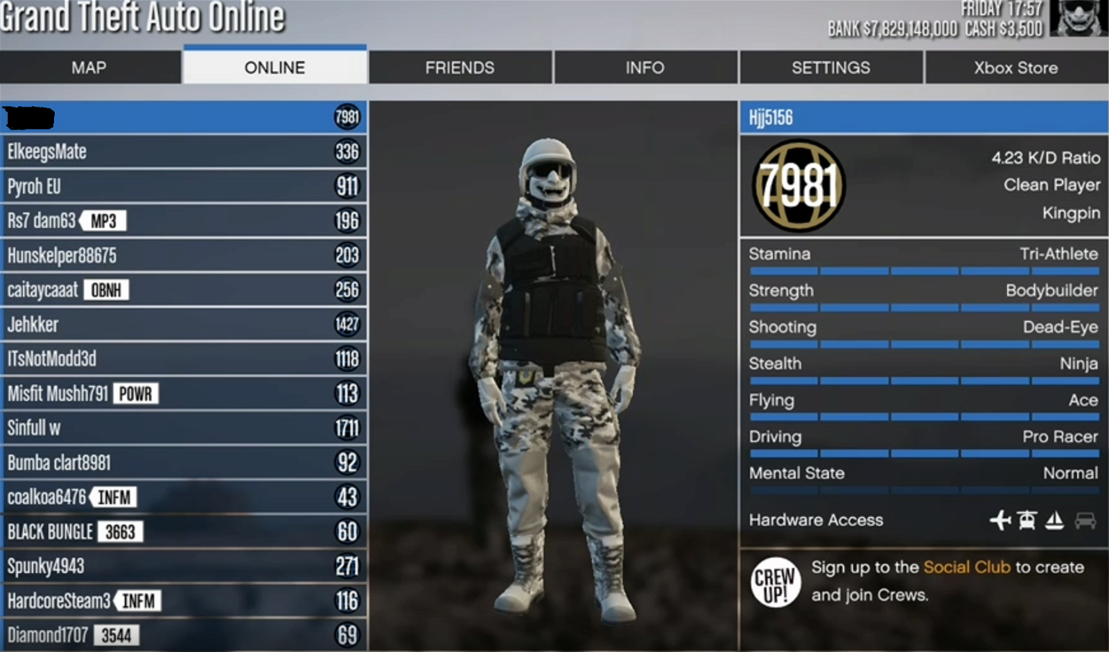 Account for xbox series X/S: 7 Billions, Fast run, 20 mod outfits and 50  full mod cars. I can show you the account in session. +150 vouches. :  r/GTA5Online
