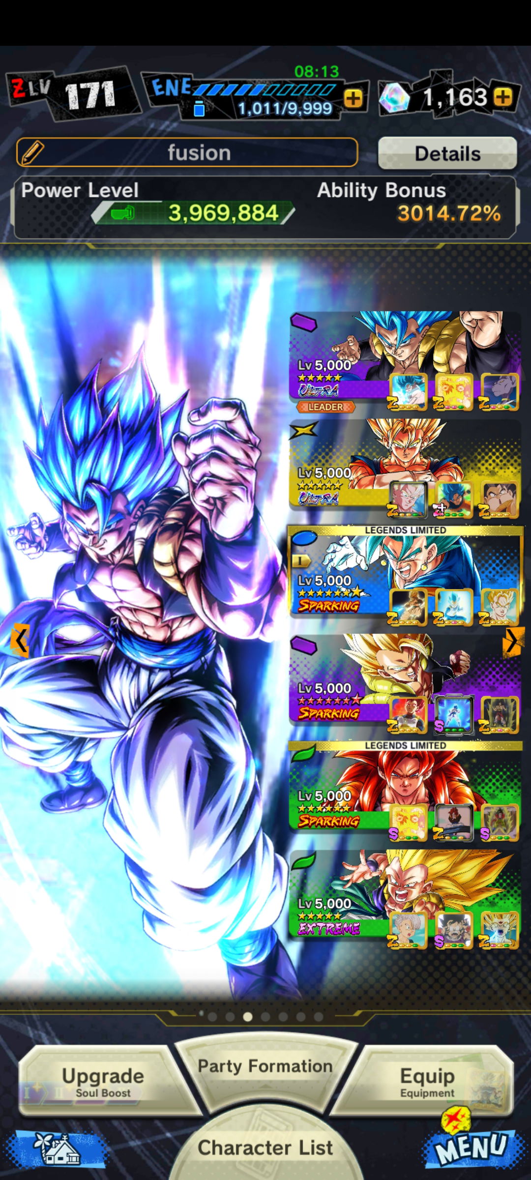 SOLD - Gogeta Blue ultra, Vegito SSJ ultra, VT duo, SSJ4 duo - 189 lvl ...