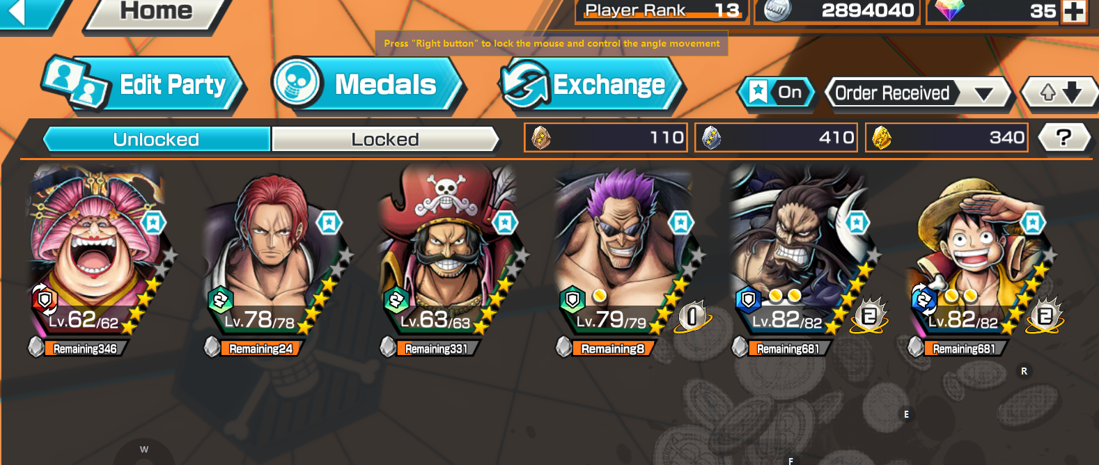 3EX  Boost 3 MF Shanks+Oni BM, King Max $80 - EpicNPC