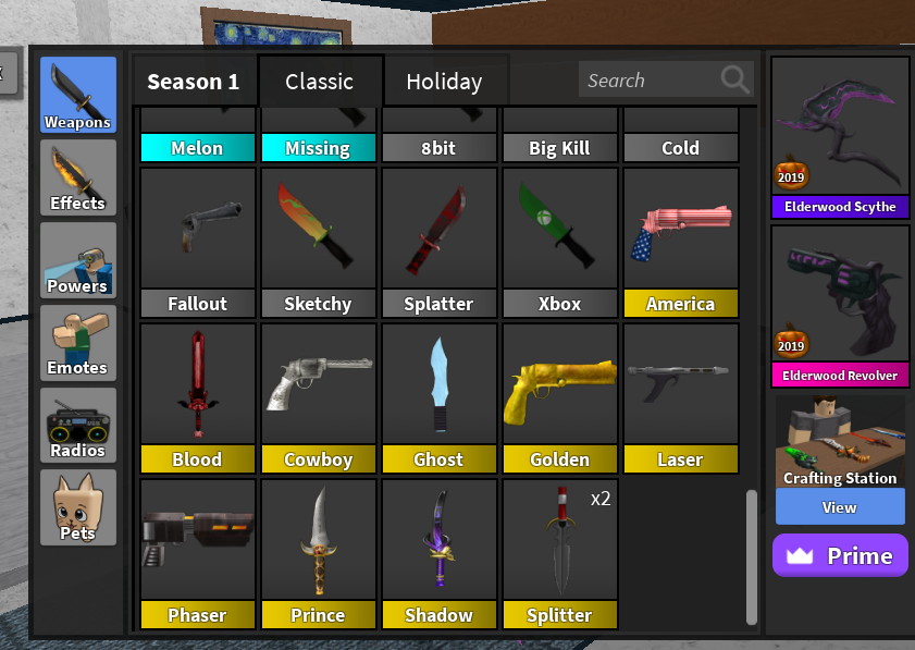 Selling - mm2 skins - EpicNPC