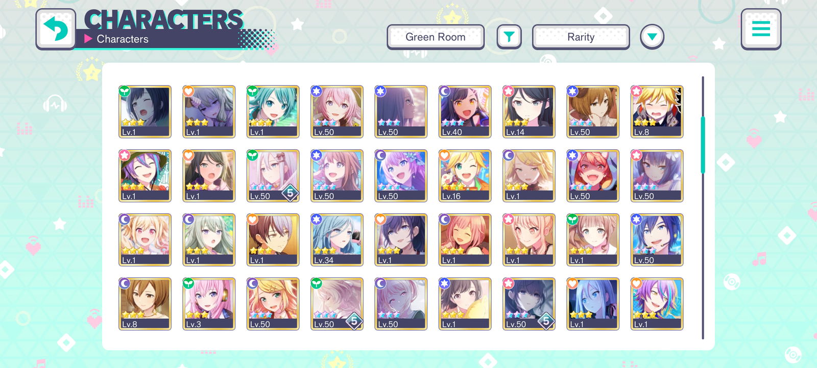 [EN] Account with 25 4* with Hermit Mizuki + birthday Akito and Honami ...