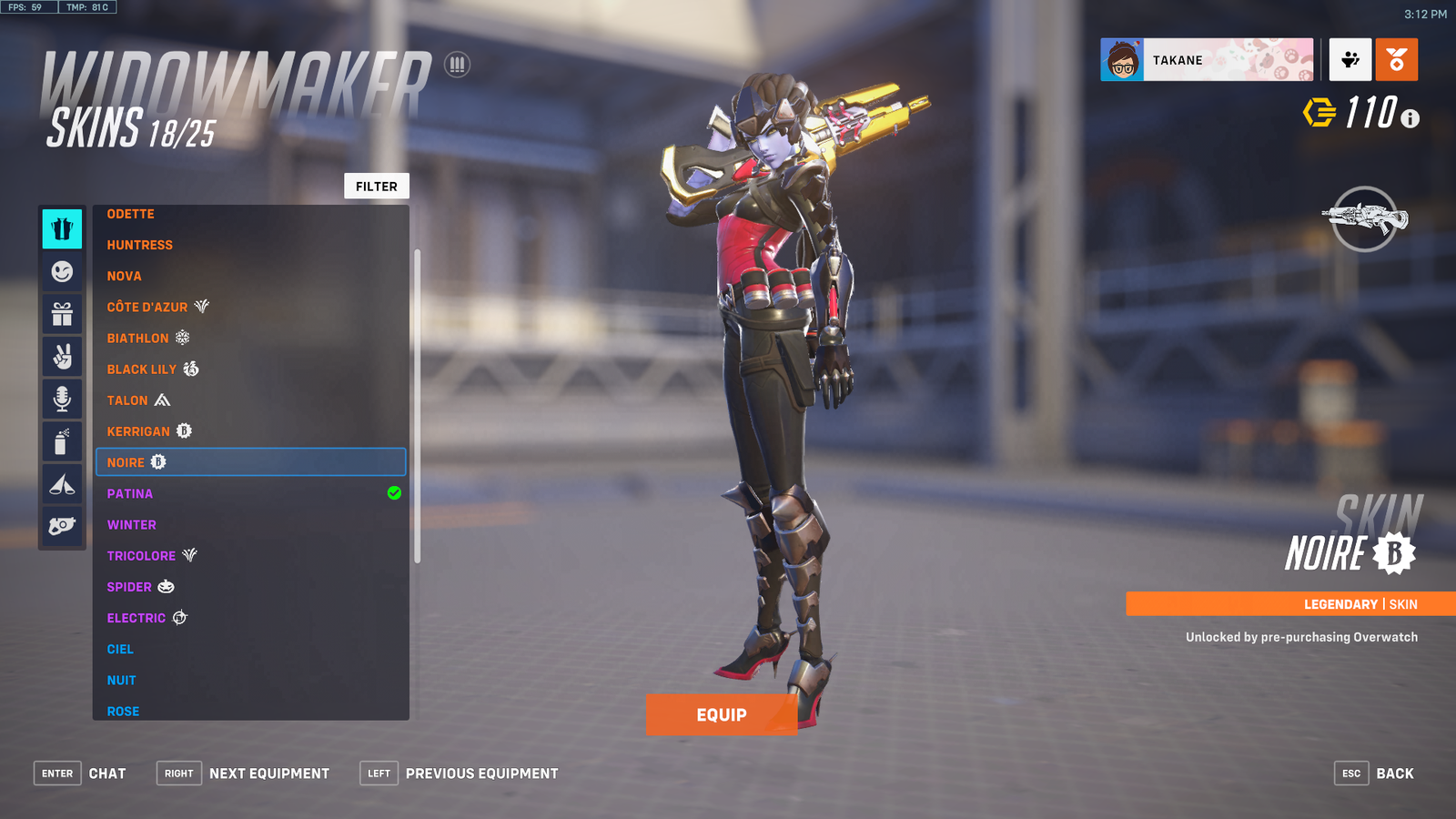 SOLD - Noire + Kerrigan Widowmaker / Demon hunter Sombra / Dr Ziegler Mercy  And More - EpicNPC