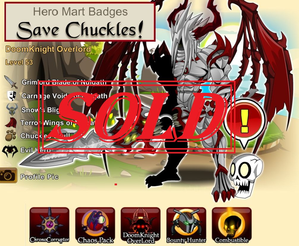 Selling - {AQW} Selling Cheap Hardcore Based Account (All Endgame Items) -  EpicNPC