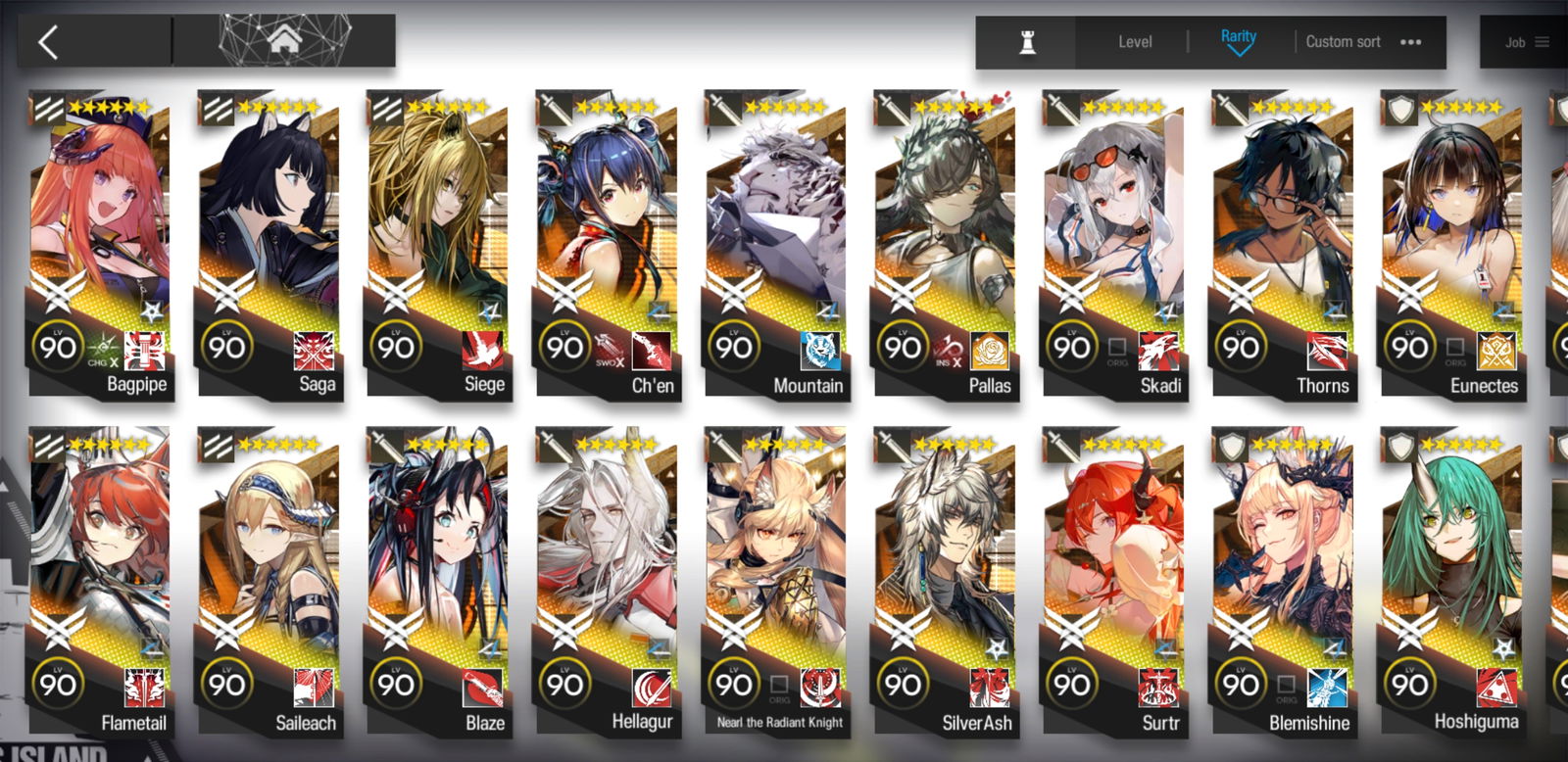 Selling - Arknights GLOBAL LV120 53 6* 9 limited 120+ skins 700+ cert ...