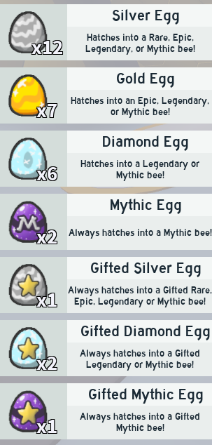 what should i use mythic egg on/also rate my hive:)