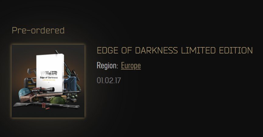 Dark limited. EFT Edge of Darkness Limited Edition. Edge of Darkness Limited Edition инвентарь. Edge of Darkness Limited Edition что дают. Edge of Darkness Limited Edition купить.