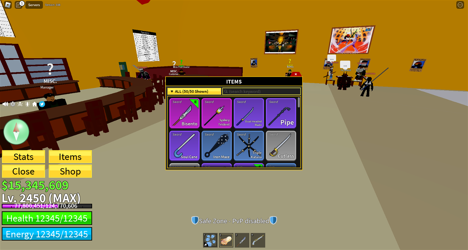 SOLD - Unverefied Blox Fruit : Max Level 2450