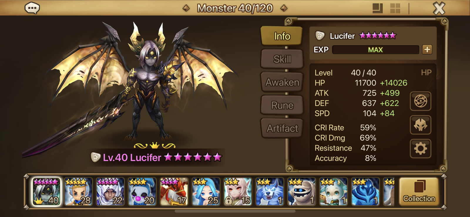 Summoners War LD Lucifer Account - EpicNPC