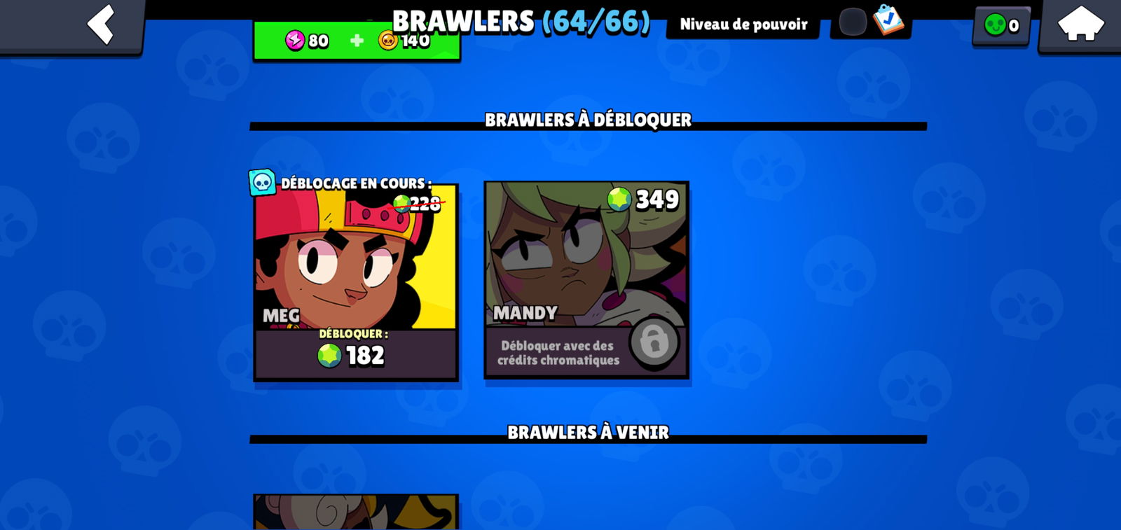 SOLD - 30k trophies , lvl 155 , 64/66 brawlers , 13 brawlers maxed ...