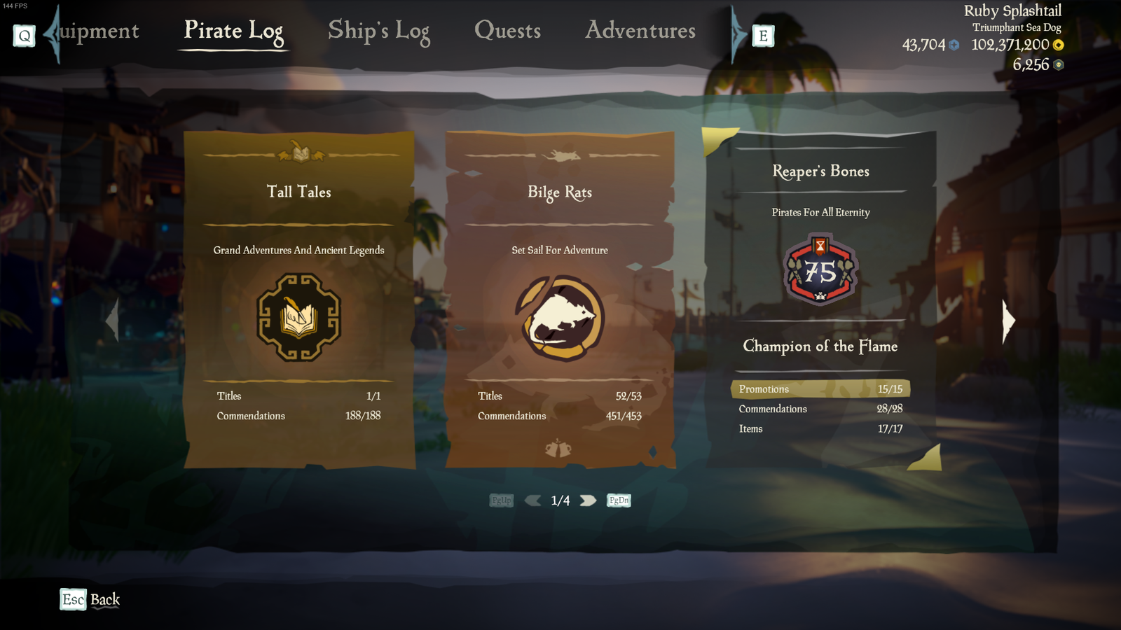 Sea of Thieves account 4999 USD EpicNPC