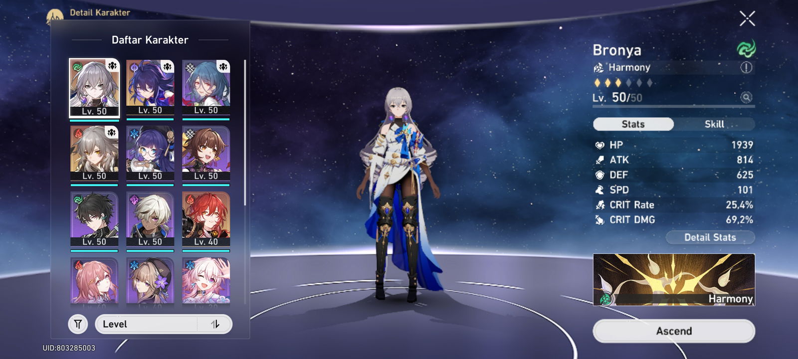 Selling - (Asia) Tl 40 selee + light cone + bronya + himeko 50$ - EpicNPC