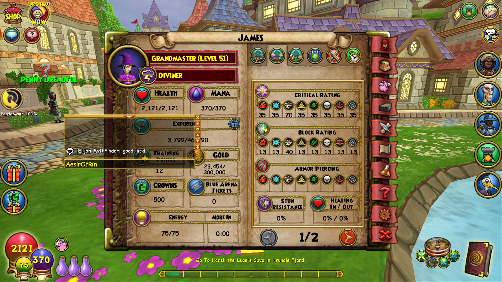 wizard101 account