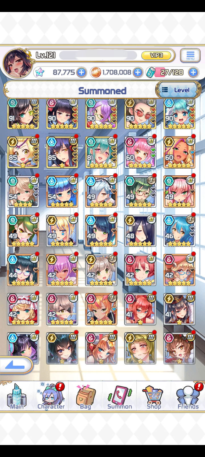 SOLD - Nutaku Project Qt High End Account Lv.121 With 87K Gems - EpicNPC