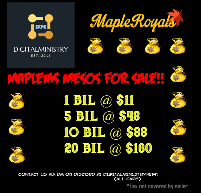 Selling - MapleRoyals MESO SALE!!!! - EpicNPC