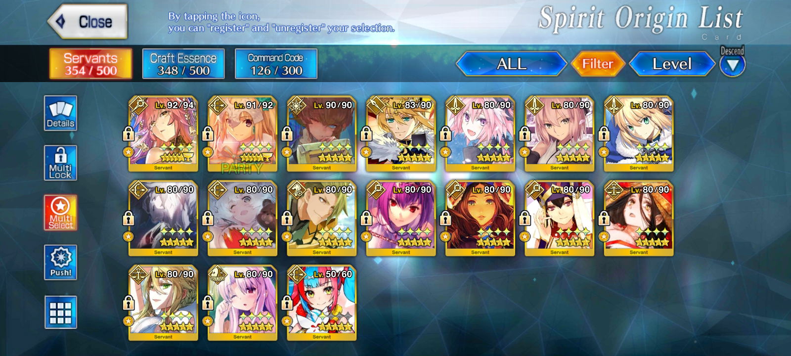 SOLD - FGO NA 10$ 17SSR 19(WNP) double altria have a lot mats - EpicNPC