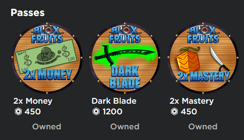 What game passes should I get? I only have 800 robux. : r/bloxfruits