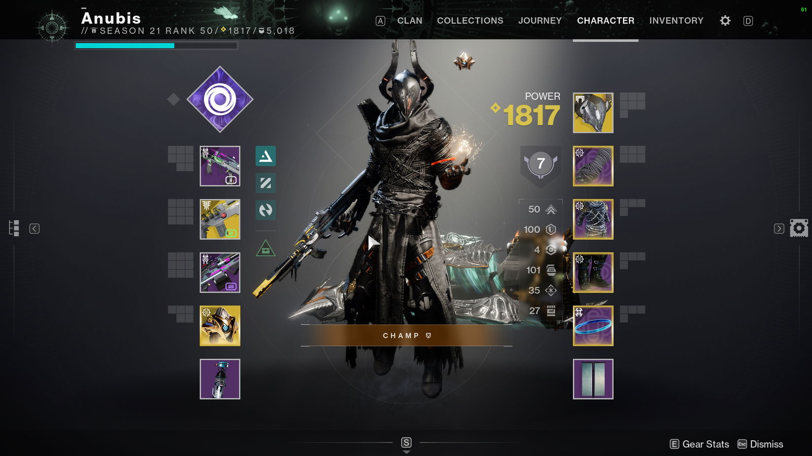 Selling - Destiny 2 High End (167+ exotics) 3 Characters 1818 ...