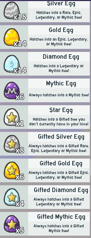 Is it worth it to spend silver eggs for hive spots or just buying basic eggs  is better : r/BeeSwarmSimulator