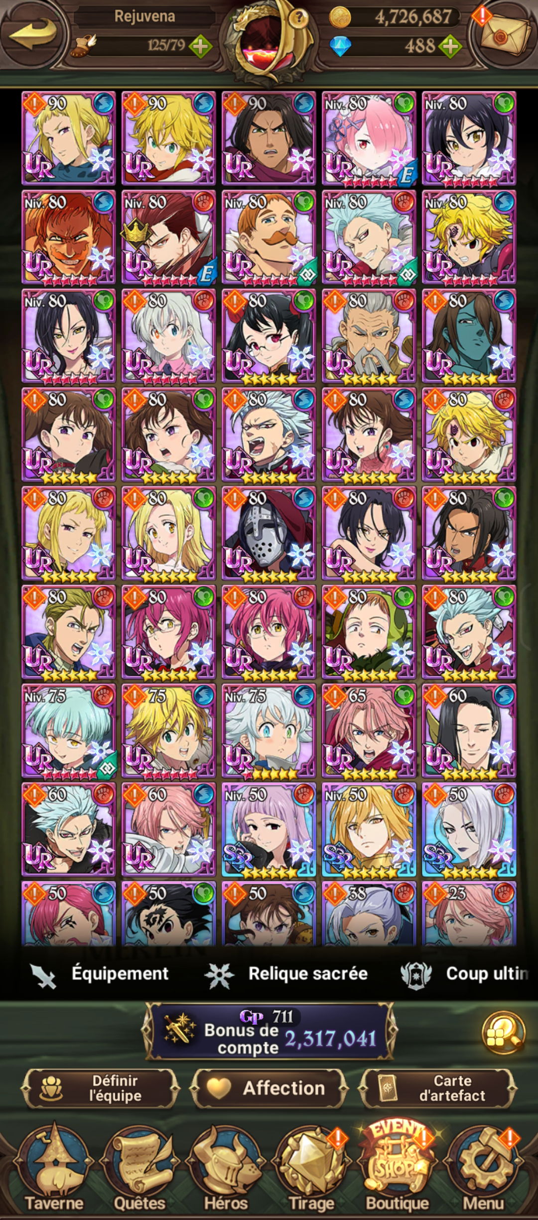 Selling - 7ds global meta PvP team!🌟 - EpicNPC