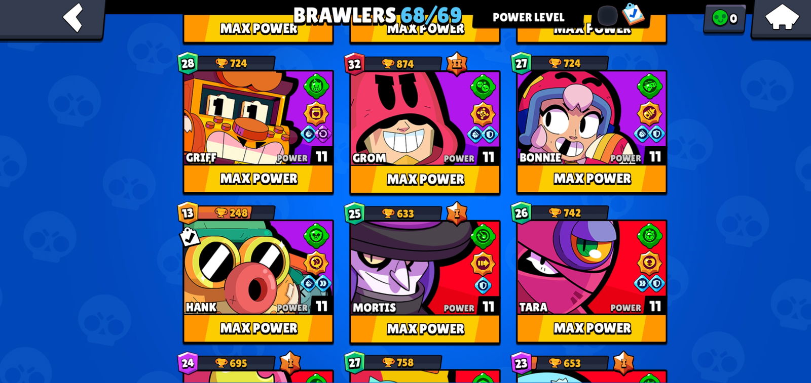 SOLD - 50k account - 11k 3v3 wins - lvl 256 - 68/69 brawlers - 54 lvl11 -  only 49$ - EpicNPC