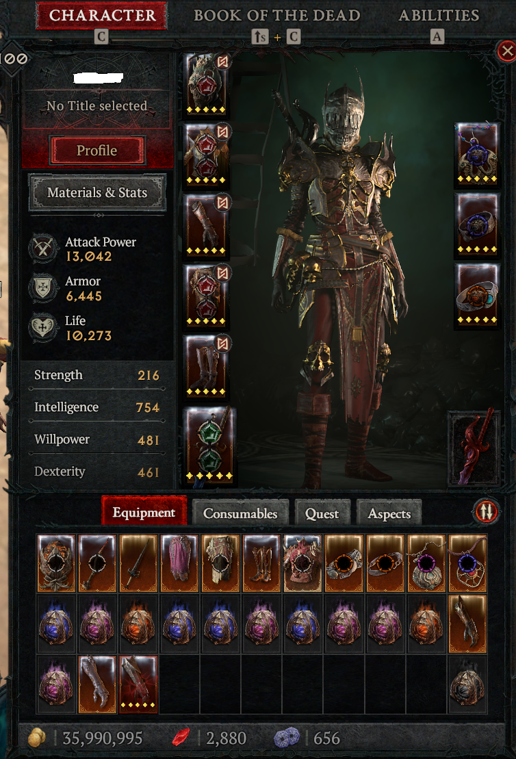 Selling - [Season 1]Lvl 100 Necromancer Bone Spear (High Level ...