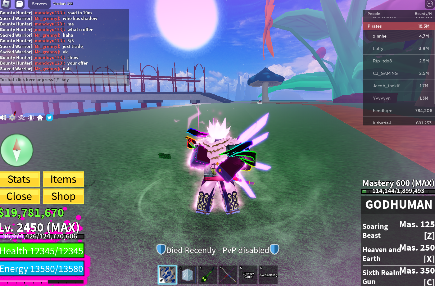 SOLD - Unverefied Blox Fruit : Max Level 2450