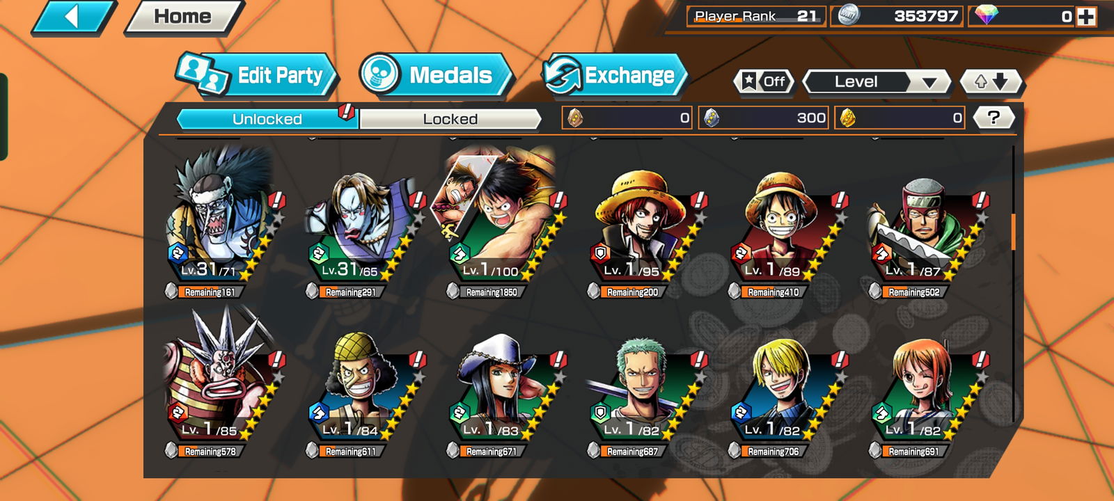 ONE PIECE Bounty Rush EX Yamato Starter Account - ( Global