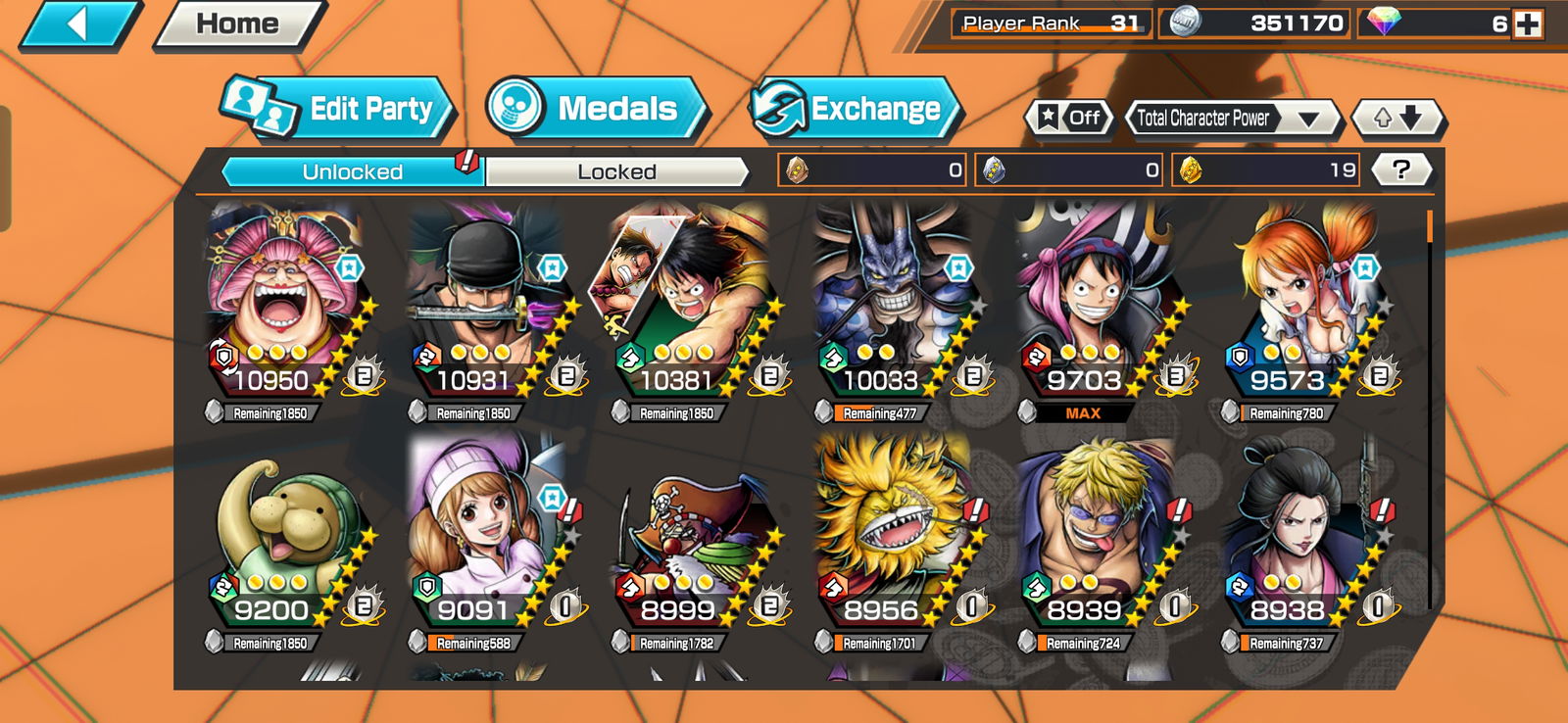 Outros Jogos | Conta one piece bounty rush (Rank 44, 3