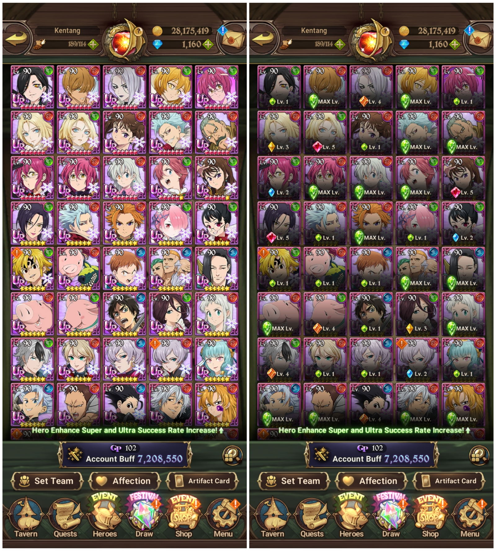 Sold - Glb 7,25m 1455💎 100 Lr Ban 6 T1u 6 All Fest & Meta Mushoku Tyr 